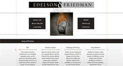 Desktop Screenshot of edelsonlaw.ca