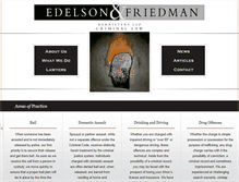 Tablet Screenshot of edelsonlaw.ca